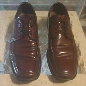 Y2K REACTION KENNETH COLE size 10 men's Shoes Brown Leather Dress Shoes EUC VTG
